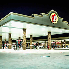A photo of gas station
